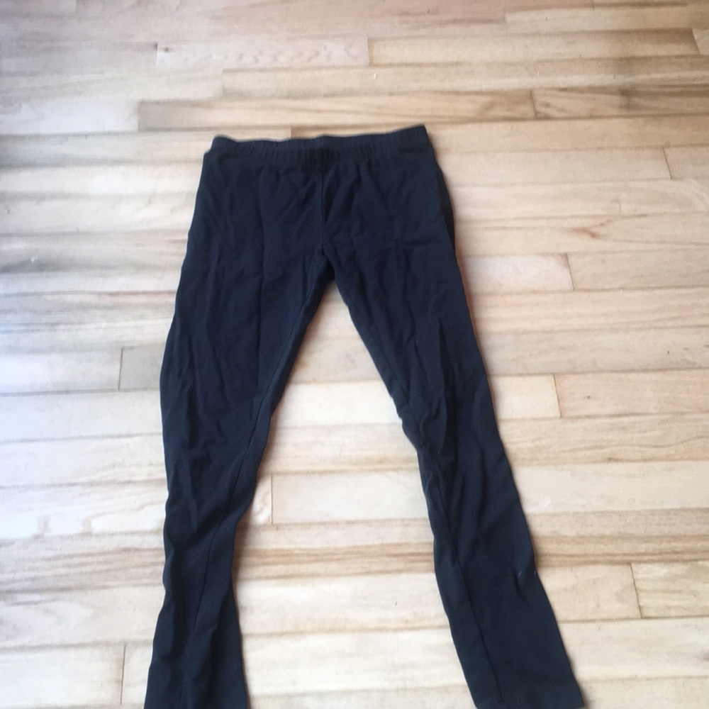 Black cotton leggings size 10/12
